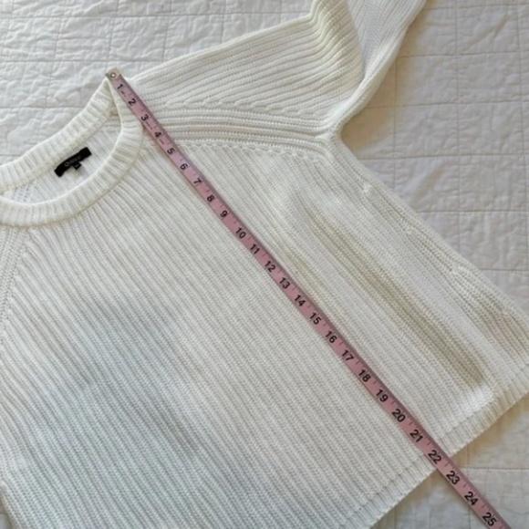 Quince 100% Organic Cotton Fisherman Crew Sweater Ivory Size M - Picture 3 of 3